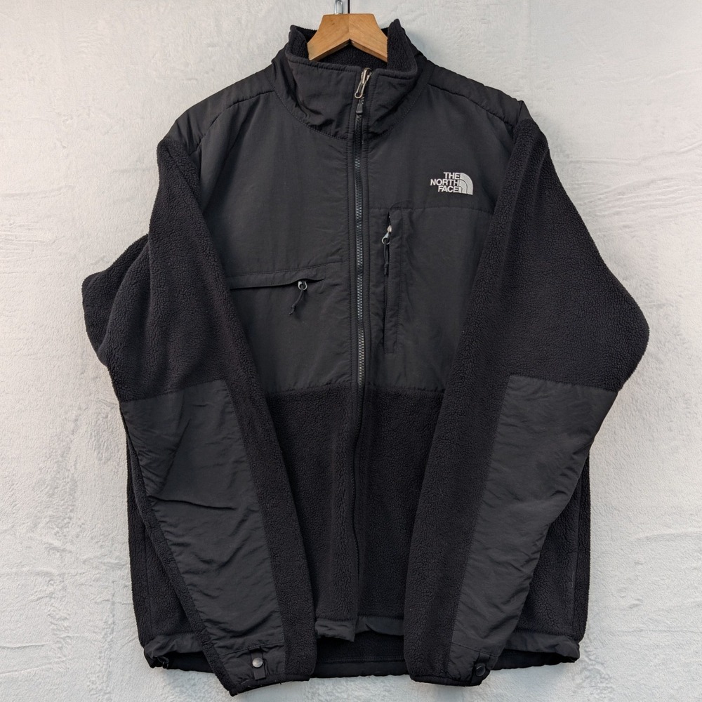 The North Face Denali Jacket Men's Large Black Polartec Fleece Gorpcore Zip Y2K